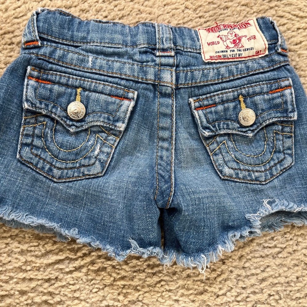 True Religion toddler Jean shorts